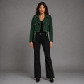 Modern Cropped Biker Jacket