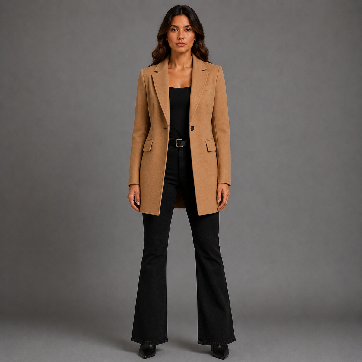 Modern Tailored Camel Outerwear