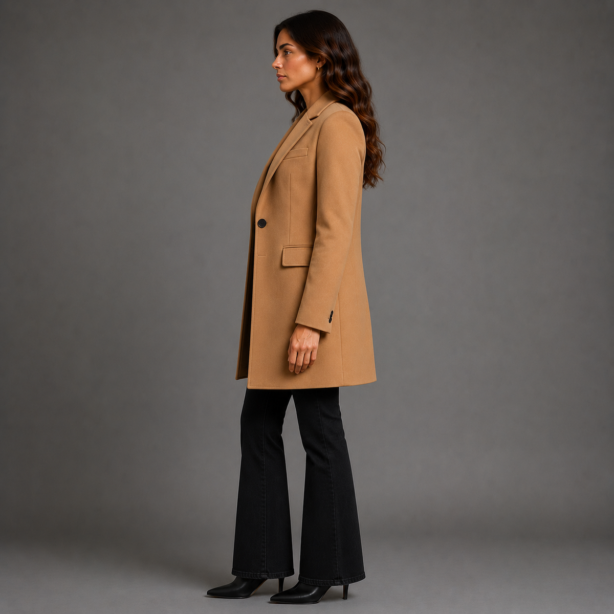 Modern Tailored Camel Outerwear