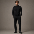 Modern Textured Mock-Neck Long Sleeve