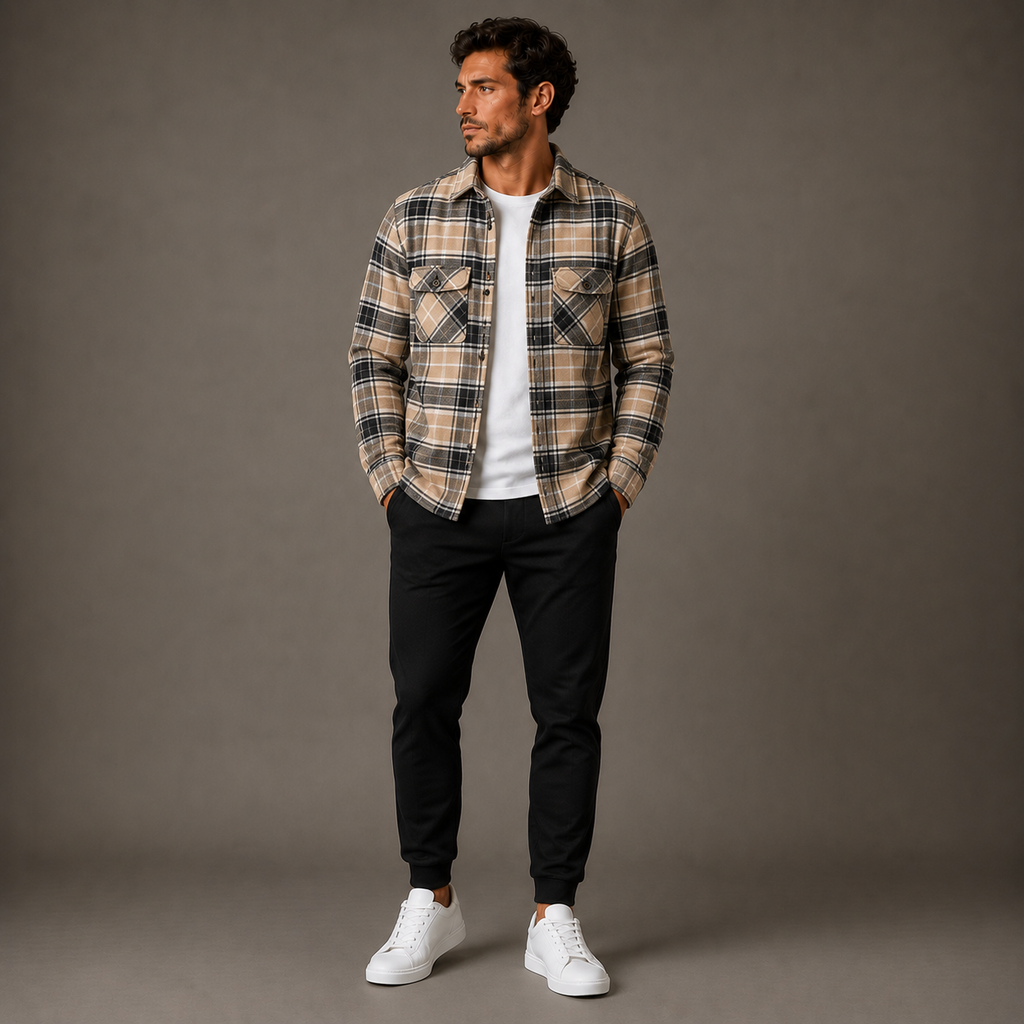 Modern Precision Plaid Layer