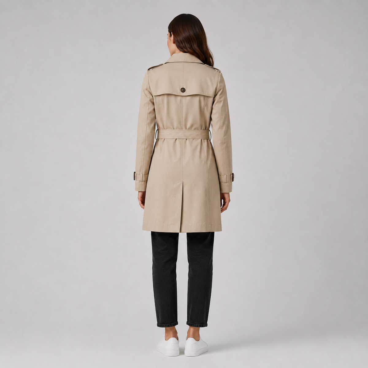 Women’s Classic Belted Trench Jacket