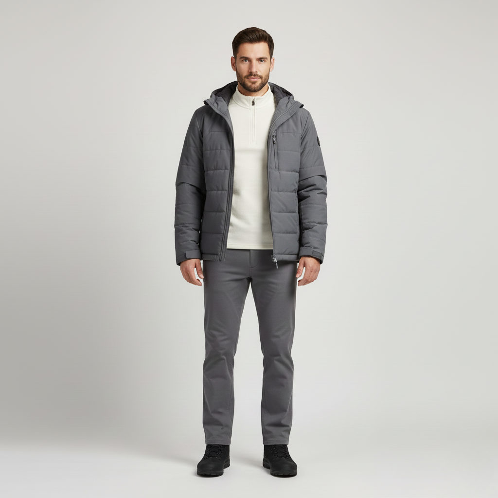 Men's Hooded Puffer Jacket