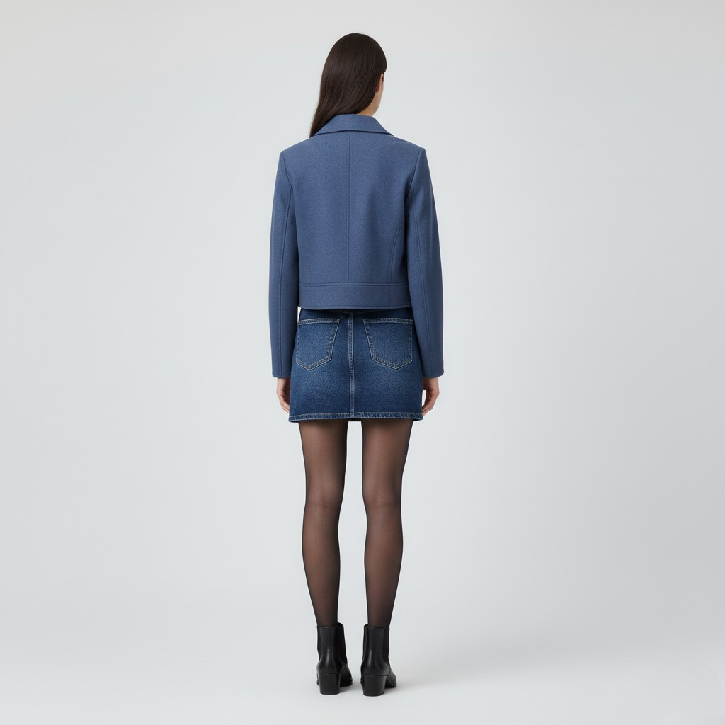 Modern Cropped Biker Jacket 13