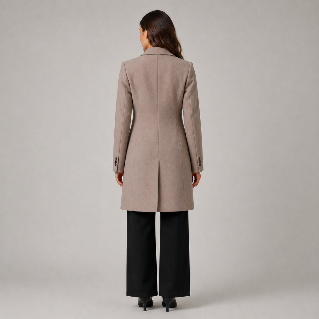 Women’s Sleek Mid-Length Tailored Coat