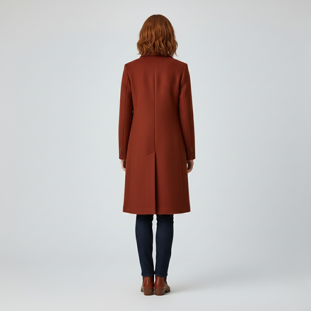 Women’s Sleek Mid-Length Tailored Coat 3