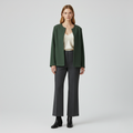 Modern Crewneck Open-Front Blazer 9
