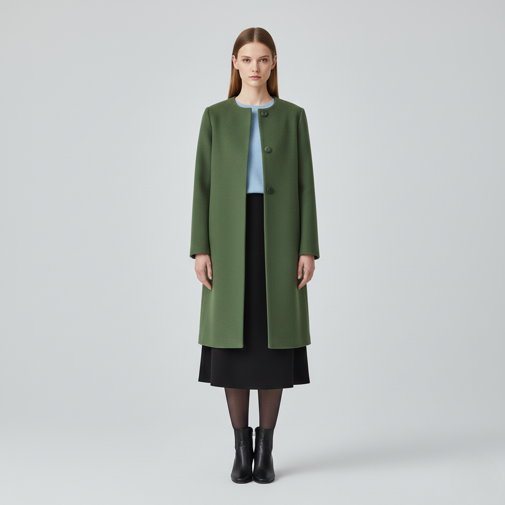 Women’s Sleek Minimalist Longline Coat 8