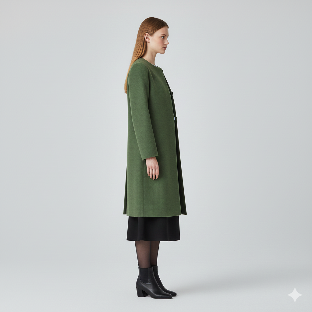 Women’s Sleek Minimalist Longline Coat 8