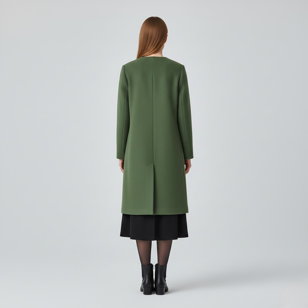 Women’s Sleek Minimalist Longline Coat 8