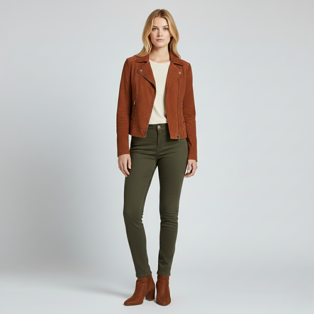 Modern Precision Faux-Suede Moto Jacket 12