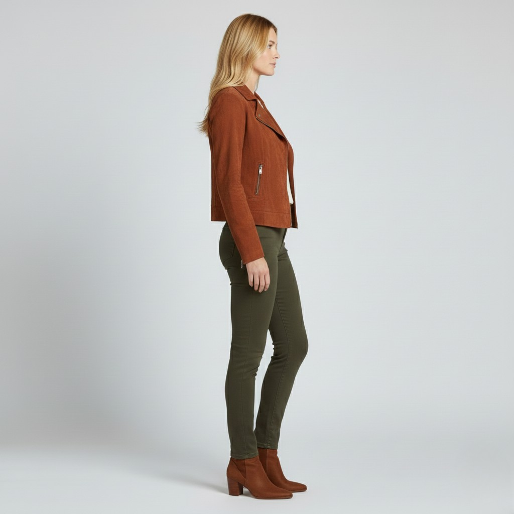 Modern Precision Faux-Suede Moto Jacket 12
