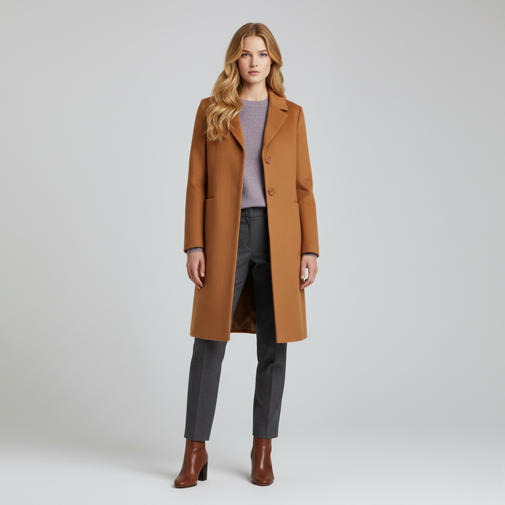 Women’s Sleek Longline Tailored Coat 4