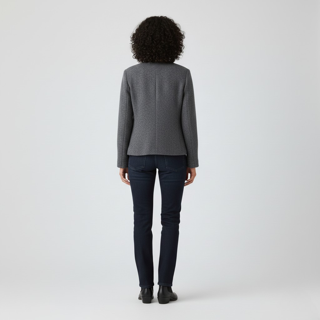 Women’s Sleek Collarless Tailored Jacket 5