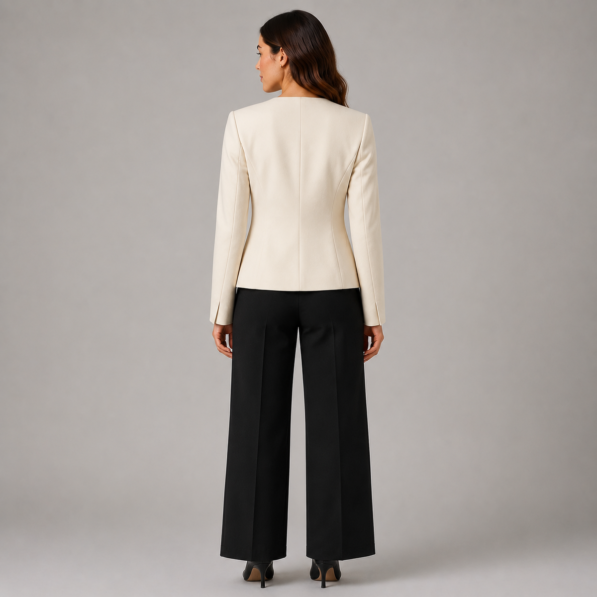 Women’s Sleek Collarless Tailored Jacket