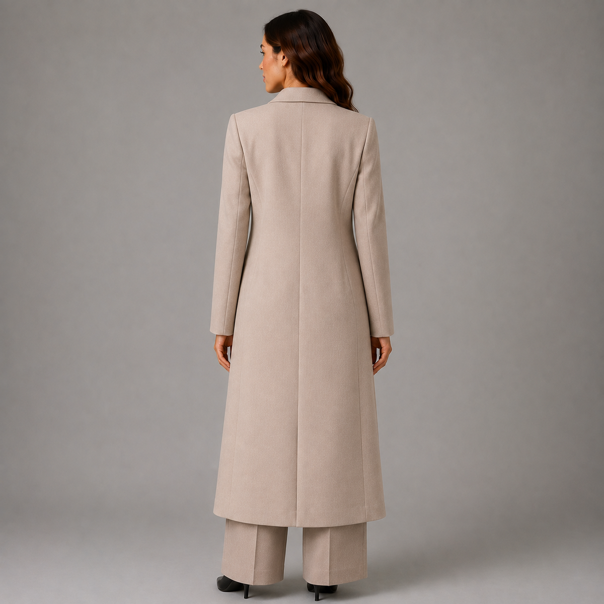 Women’s Sleek Minimalist Longline Coat